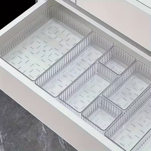 4pcs Transparent Desktop Organizer Box - Vanity Makeup