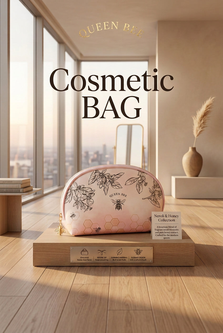 QUEEN BEE COSMETIC BAG